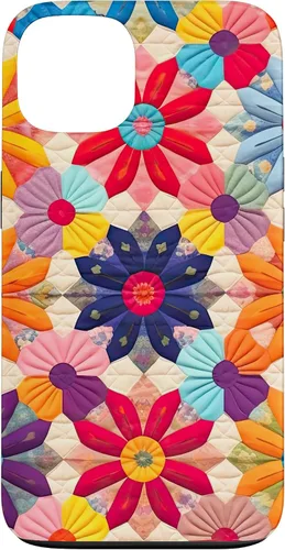 Miniatura 7 de Quilting Flower Blooms Quilt Pattern Case for iPhone 17