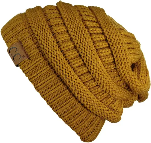 Miniatura 638 de C.C Trendy Warm Chunky Soft Stretch Cable Knit Beanie
