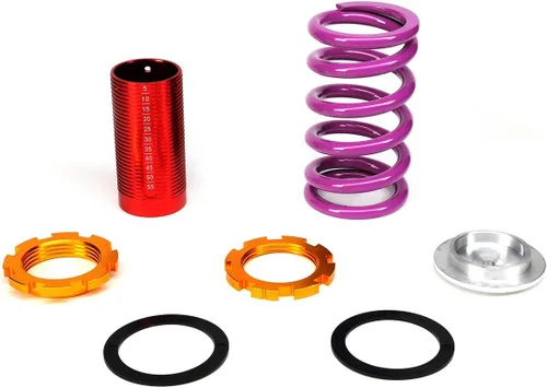 Miniatura 4 de DNA MOTORING - COIL-HC88-T11-PP DNA Motoring COILHC88T11PP Kit de manguito de coilover [Para 88-01 Honda Civic Del Sol CRX Acura Integra] Púrpura
