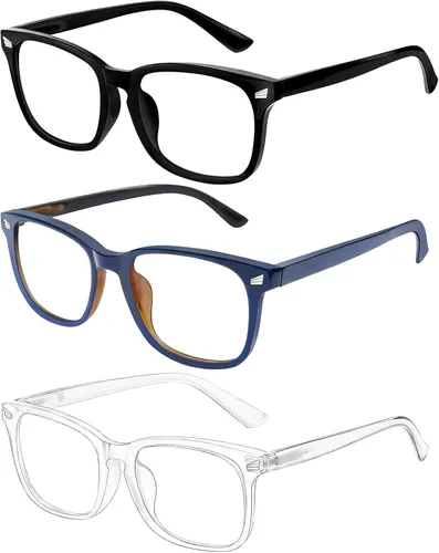 Miniatura 18 de Gafas de Bloqueo de Luz Azul para Hombres y Mujeres Gafas de Luz Azul 99% de Bloqueo Gafas para Computadora Conducción Nocturna Videojuegos