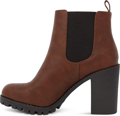 Miniatura 5 de MARCOREPUBLIC Botines de tacón apilados con punta redonda para mujer de Geneva