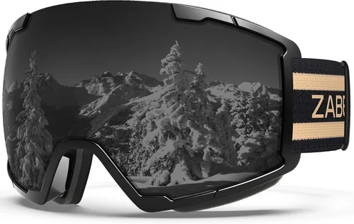 Miniatura 8 de Gafas de esquí OTG para usar sobre lentes, gafas de nieve y snowboard, para adultos, hombres, mujeres y jóvenes, antiempañamiento, 100% protección