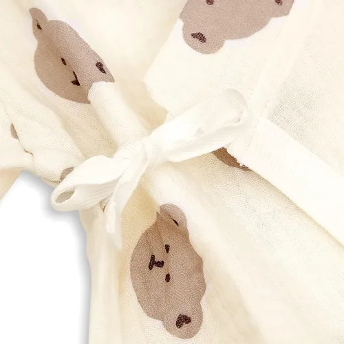 Miniatura 3 de Newborn Muslin Robe Baby Kimono Onesie Infant Cotton Romper 0-24 Months