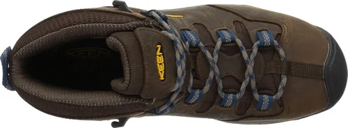 Miniatura 2 de KEEN Utility Botas de trabajo impermeables Detroit XT de altura media con punta de acero para hombre marrón/azul (cascade brown/orion blue)