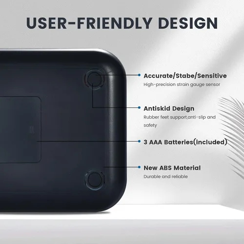 Miniatura 8 de EILISON Báscula inteligente de cocina con calculadora de nutrición, báscula digital de alimentos, pantalla a color TFT grande, aplicación Bluetooth