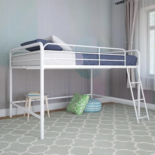 Miniatura 12 de DHP Jett Junior Cama de Metal Completa para Desván, Plateada