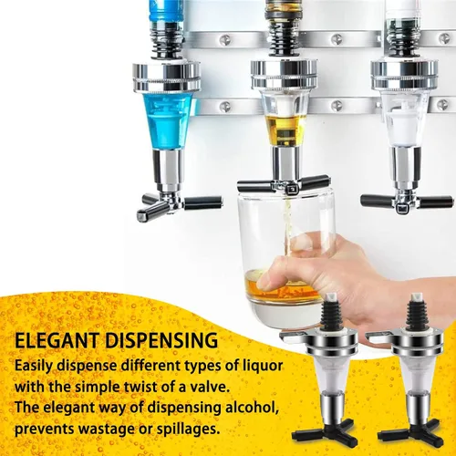 Miniatura 5 de Dispensador de boquilla de repuesto apto para estantes de vino, dispensador de alcohol, licor, cóctel, 1 onza (1.0 fl oz)