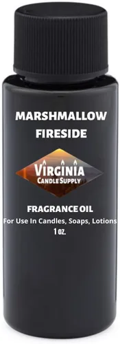Aceite de fragancia tipo Marshmallow Fireside (nuestra versión de la marca) (botella de 1 onza) para hacer velas, hacer jabón, fabricación de