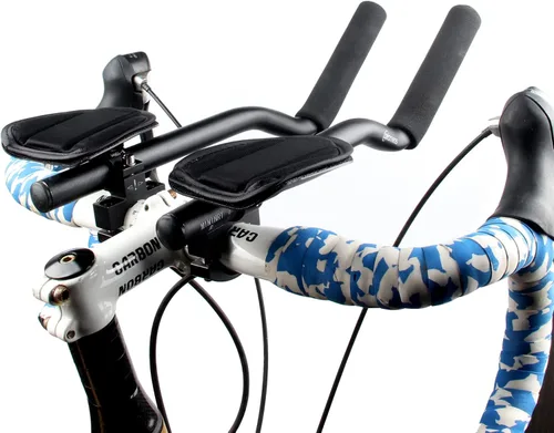 Miniatura 7 de Barras Aerodinámicas para Bicicleta de Aleación de Aluminio Barra de Reposabrazos para Bicicleta de Carretera Carreras de Bicicletas TT Manillar
