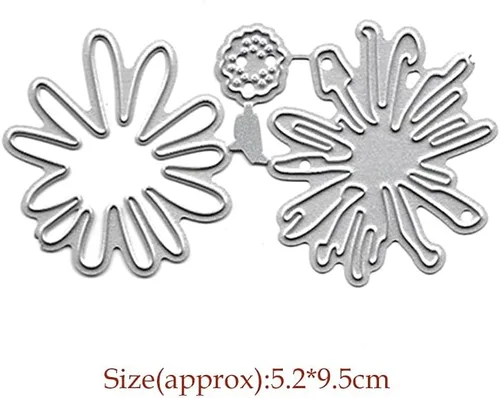 Miniatura 2 de 1 troquel de corte de flores de margarita, troqueles de flores, plantillas de corte de metal DIY Scrapbooking Artist para álbumes de recortes, Flor