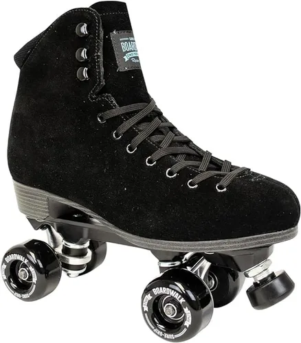 Sure-Grip Boardwalk - Patines de ruedas unisex para exteriores con botas de cuero retro y ruedas 82A