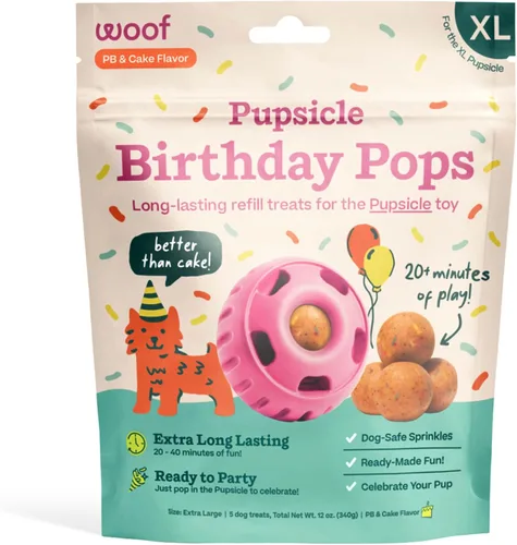 Miniatura 20 de Recargas de paleta para cachorros WOOF, deliciosas golosinas para perros de larga duración, recargas de paleta para perros pre-hechas, ingredientes