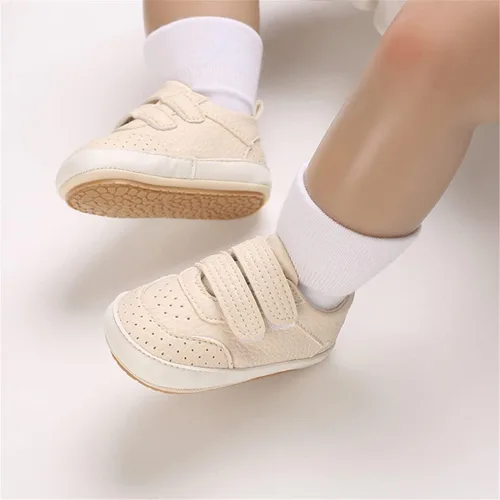 Miniatura 2 de COSANKIM Zapatos para bebés niños y niñas, zapatos de piel sintética con cordones para bebés, suela de goma antideslizante, mocasines para recién