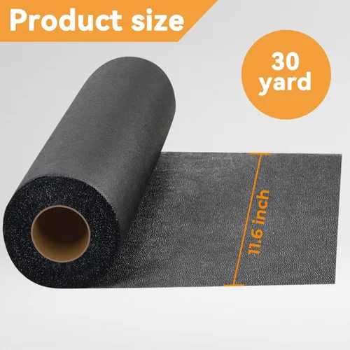 Miniatura 2 de PLANTIONAL Interfaz Fusible no tejido no tejido negro de peso medio: 11.6 "x 30yd Interfaz no tejida de peso medio en poliéster Interfaz de una cara