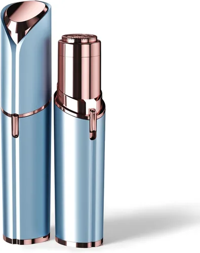 Kradaa Depilación facial para mujeres: maquinilla de afeitar facial eléctrica con luz LED, mini afeitadora sin dolor y resultados instantáneos para