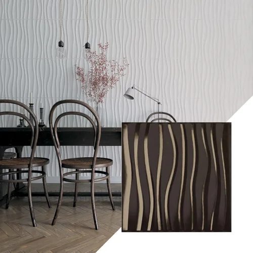 Miniatura 16 de Ekena Millwork 19 5/8 pulgadas de ancho x 19 5/8 pulgadas de alto Shoreline EnduraWall Panel decorativo de pared 3D, aluminio