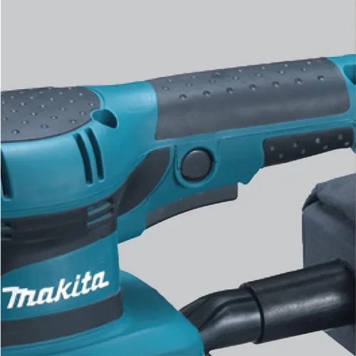 Miniatura 5 de Makita Lijadora de acabado de hojas, 1/3 pulgadas, 1.7 A, verde azulado (BO3710)