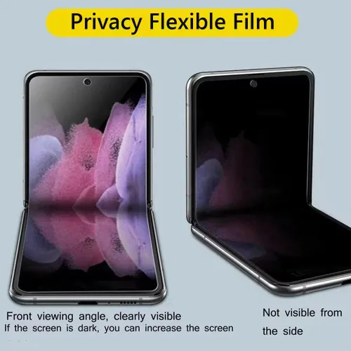 Miniatura 3 de Paquete de 2 protectores de pantalla de hidrogel de privacidad compatibles con iPhone 16, alta sensibilidad: película protectora de TPU suave