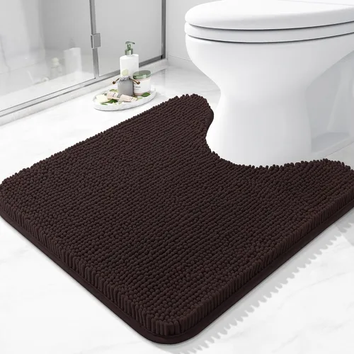 Miniatura 64 de Arotive Alfombras de baño de felpilla extrasuaves y absorbentes, de 24 x 16 pulgadas, lavables a máquina, parte trasera de goma antideslizante