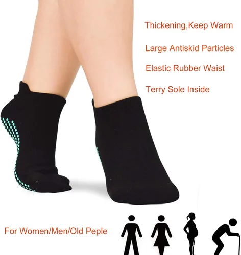 Miniatura 6 de ELUTONG Calcetines antideslizantes para yoga pilates 4 pares de calcetines adhesivos de ballet entrenamiento hospital para mujer