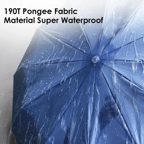 Miniatura 6 de travel inspira Reverse Umbrella Automatic OpenClose, Inverted Folding Umbrella with Reflective Stripes UPF 50+ 99% UV Protection Compact Heavy-Duty