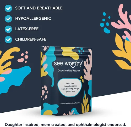 Miniatura 4 de Parche adhesivo para niños y adultos, como se ve en Shark Tank, transpirable, cómodo parche de aventura para ojos perezosos, parches médicos