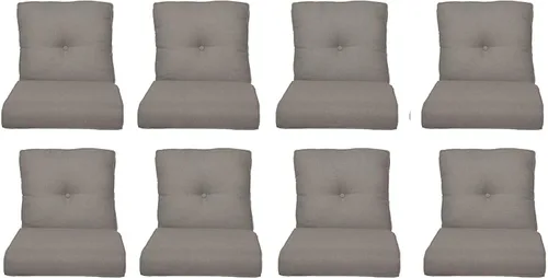 Miniatura 69 de Rilyson Cojines de patio para muebles de exterior, 22 x 24 pulgadas, respaldo alto y asiento profundo, cojín de exterior para sillas de patio, sofá
