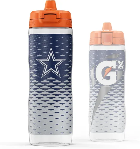 Miniatura 19 de Gatorade Gx NFL - Botellas antideslizantes para apretar, 30 onzas líquidas, sistema de hidratación Gx