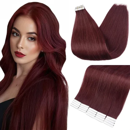Miniatura 21 de Full Shine - Extensiones de cabello con cinta adhesiva de 18 pulgadas, extensiones de cabello Remy de 1.76 oz, extensiones de cabello lacio