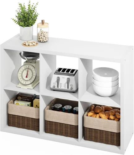 Miniatura 25 de Furinno Reed - Organizadores y almacenamiento de armario, organizador de armario de 5 niveles, estante abierto, para armario, dormitorio, sala