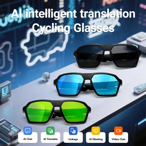 Miniatura 5 de Gafas de sol inteligentes con audio Bluetooth con altavoces, protección UV400, lentes de bloqueo de luz azul para hombres y mujeres Qy-pro5