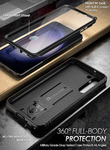 Miniatura 2 de Poetic Revolution - Funda compatible con Galaxy S23 5G de 6.2 pulgadas, funda protectora de cuerpo completo, resistente a prueba de golpes