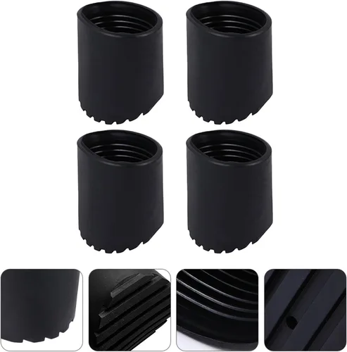 Miniatura 7 de 4 almohadillas de goma para escaleras, almohadillas estabilizadoras antideslizantes para proteger suelos y mejorar la estabilidad de la escalera
