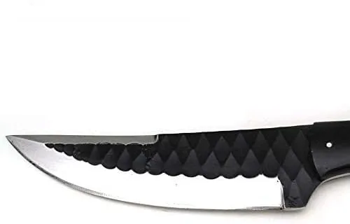 Miniatura 3 de Cuchillo Wild Turkey de hoja fija, acero al carbono, con funda de cuero