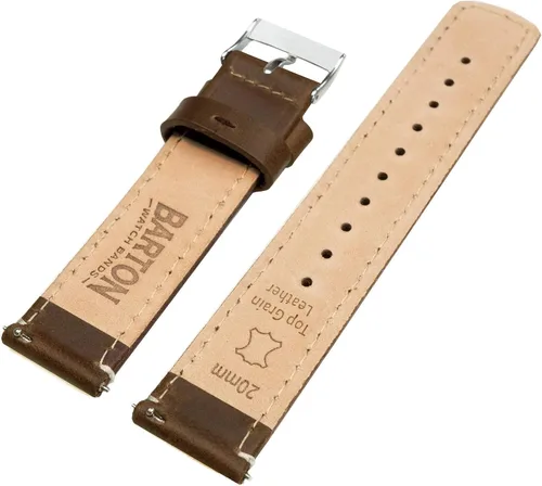 Miniatura 4 de Barton - Correa de reloj de cuero flor con liberación rápida - Ancho a elegir - 16mm, 18mm, 19mm, 20mm, 21mm, 22mm, 23mm o 24mm