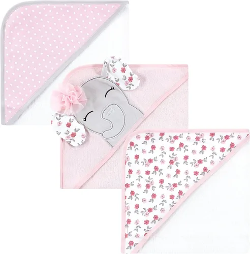 Miniatura 22 de Hudson Baby Toallas unisex con capucha de algodón para bebé, unicornio rosa, talla única