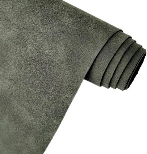 Miniatura 12 de Beige Rosa Suave Tela Sintética de Ante 30x135cm Cuero Sintético Hielo para Mochilas, Bolsos, Costura, Manualidades