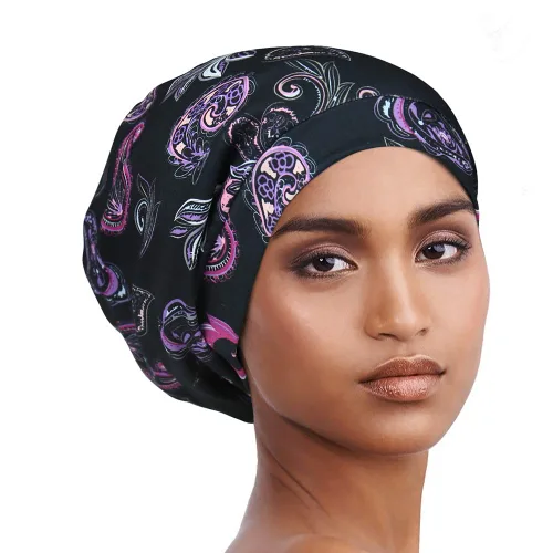 Miniatura 39 de Alnorm - Gorro con forro de satén y suave banda elástica para hombres y mujeres, talla única Se ajusta a la mayoría