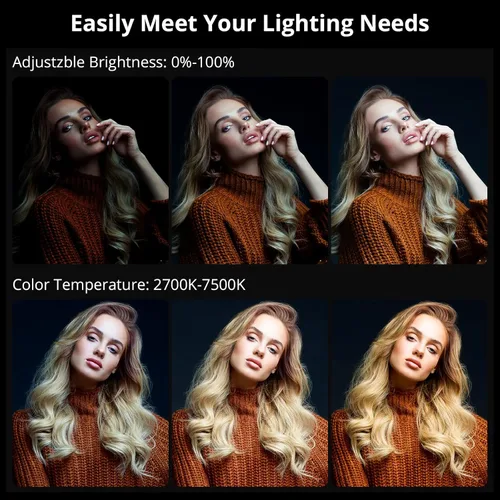 Miniatura 3 de GVM - Kit de luz de video RGB de 200 W, luz de estudio LED bicolor con caja de luz de linterna de 26 pulgadas, iluminación de fotografía