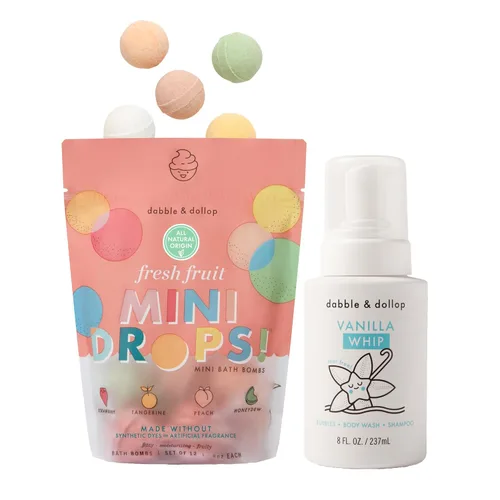 Miniatura 11 de Dabble & Dollop Mini bombas de baño, aromas de fruta fresca, origen natural, aromas mezclables, ingredientes limpios, sin tintes sintéticos, bombas