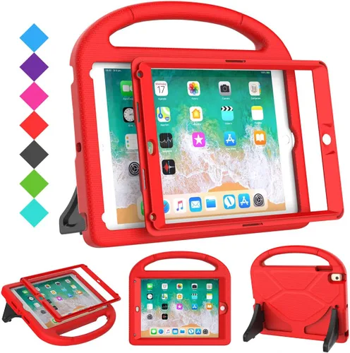 Miniatura 10 de SUPLIK Funda para niños para iPad 5ª/6ª Generación (9.7 pulgadas, 2017/2018), iPad Air 2/1 & Pro 9.7 con protector de pantalla, cubierta protectora