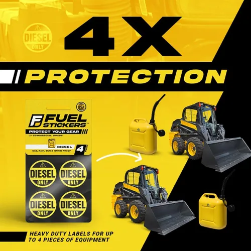 Miniatura 2 de Fuel Stickers - Adhesivo diésel, a prueba de clima, ultra duradero, multiuso, etiqueta de combustible de 1 pulgada por Fuel Stickers - Hecho