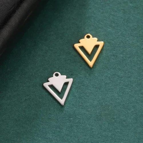 Miniatura 5 de kkjoy 5 dijes de acero inoxidable para hacer joyas y manualidades, varios colgantes pequeños, suministros de manualidades, accesorios para pulseras