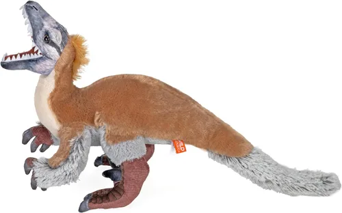 Miniatura 3 de Wild Republic Artist Collection, dinosaurio Velociraptor, regalo para niños, 15 pulgadas (38 cm), juguete de peluche relleno de material hecho