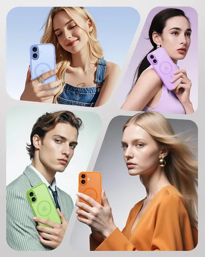 Miniatura 795 de TOCOL Funda para iPhone 11, compatible con Magsafe, protección completa de cámara, imanes integrados, protección contra caídas, funda translúcida