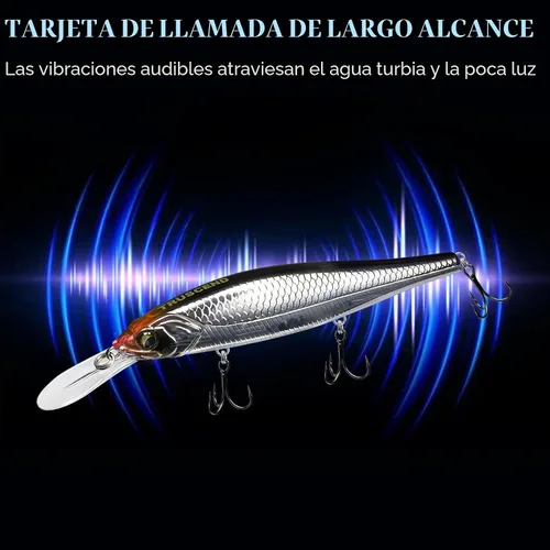 Miniatura 4 de TRUSCEND Suspending Jerkbait, Rattle Minnow Lures with BKK Hooks, Freshwater Bass Trout Striper Walleye Pike Fishing Lures, Variety Pack for All