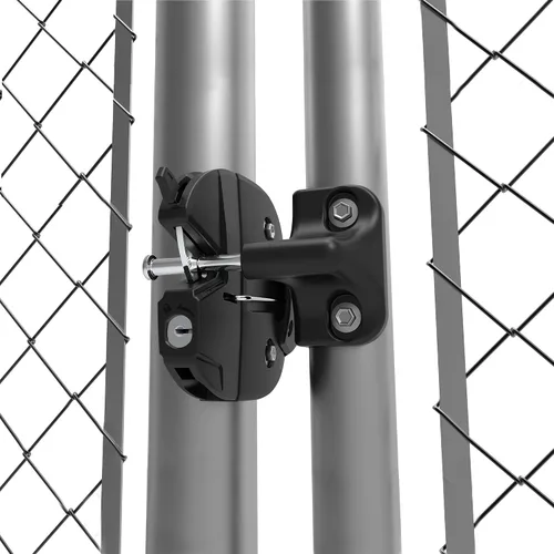 Miniatura 4 de D&D Technologies LL3ABRND LokkLatch - Pestillo redondo para puerta de poste con botón de acceso externo, llave bloqueable y funciona en ambos lados