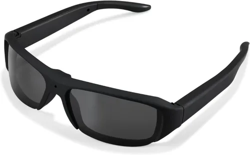 Gafas de Cámara de Video Inteligente 1080p para Hombres - Gafas de Sol de Grabación con Lentes Polarizados de Protección UV HD para Exteriores para