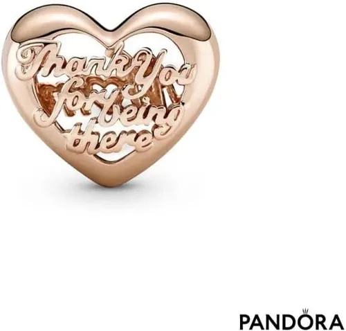 Miniatura 2 de PANDORA Abalorio de corazón de agradecimiento mamá, No es una piedra preciosa