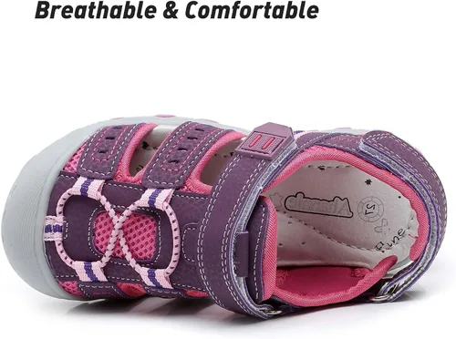 Miniatura 2 de Ahannie Sandalias deportivas para niños y niñas, sandalias de playa con punta cerrada, zapatos de verano para niños pequeños